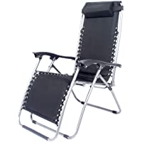 CREVICOSTA QUALITY MARK MARCAS DE CALIDAD 2007 SILLÓN Relax Playa Y JARDÍN Tela Acolchado Antracita.